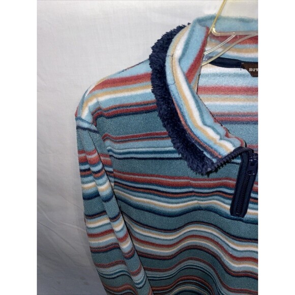 Bit & Bridle Women’s Casual Sweater Size Large Blue Striped Western Rodeo Cowboy - Picture 5 of 12
